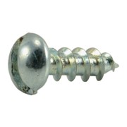 MIDWEST FASTENER Wood Screw, #2, 1/4 in, Zinc Plated Steel Round Head Slotted Drive, 60 PK 62061